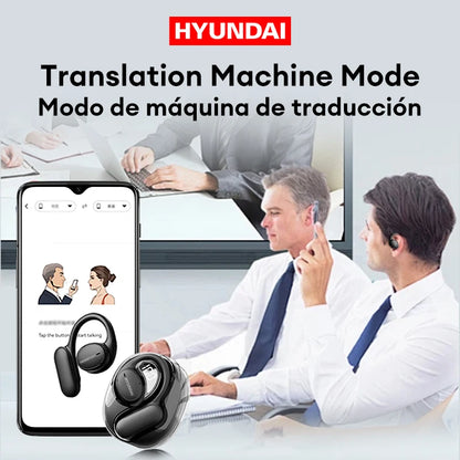 Choice HYUNDAI Openair5 AI Bluetooth Translation Earphones Hanging Ear Type AI Intelligent 100+ languages Meeting Earphone Gift