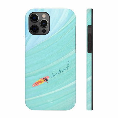 Live to Surf Tough iPhone Case with Wireless Charging