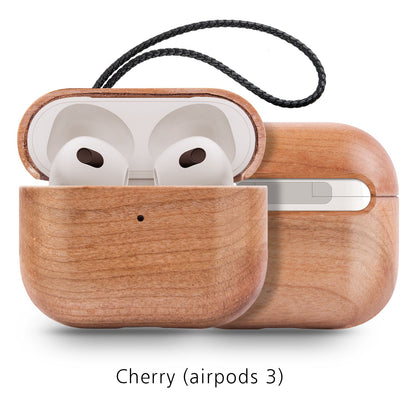 Natural Style Wood Case for Bluetooth Earbuds