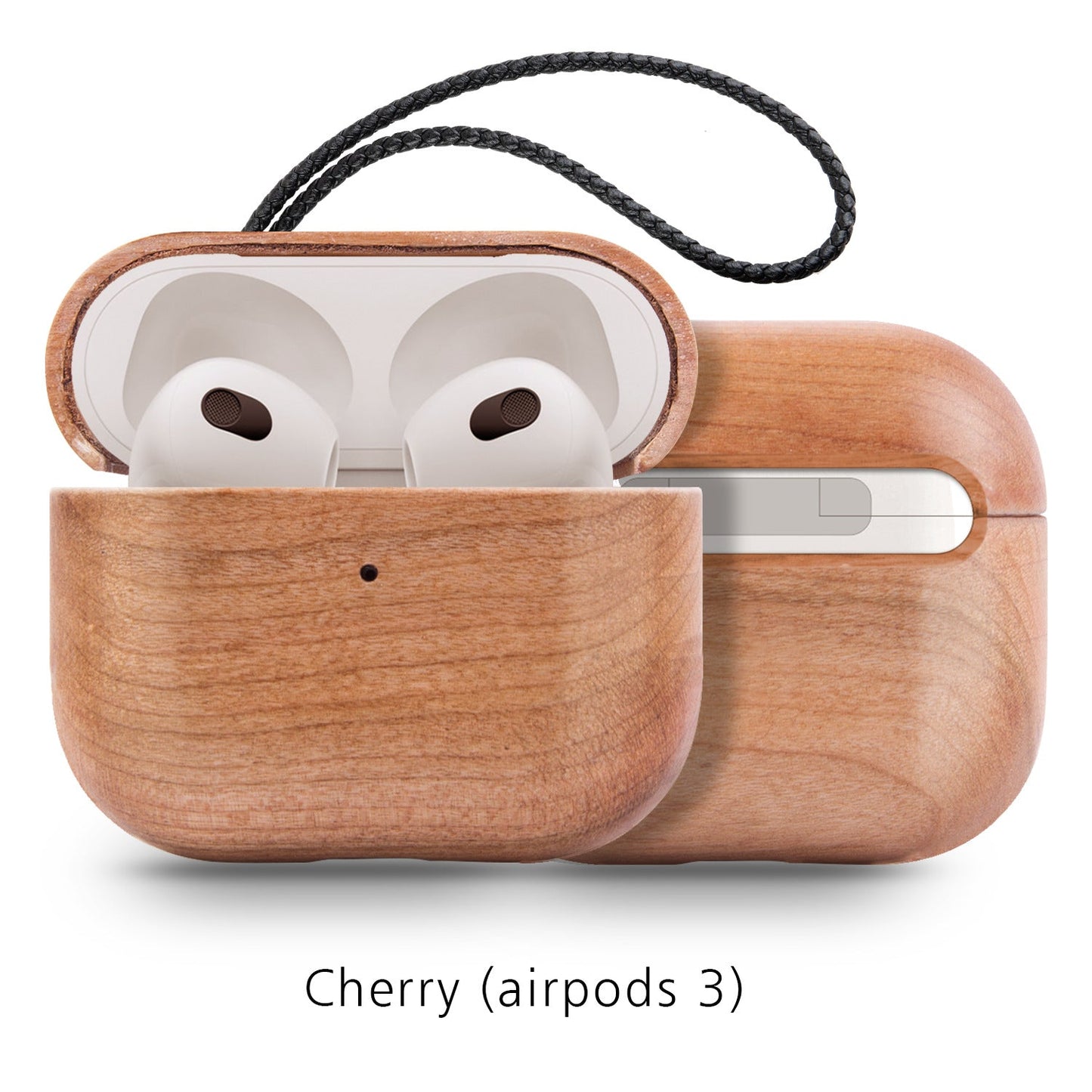 Natural Style Wood Case for Bluetooth Earbuds