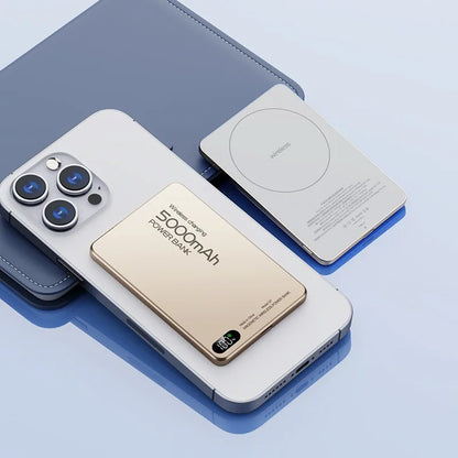 Travel Powerbank For Magsafe Wireless Charge Qi2 Power Banks Fast Charge External Battery With Bracket For iPhone 16 15 14 13 12