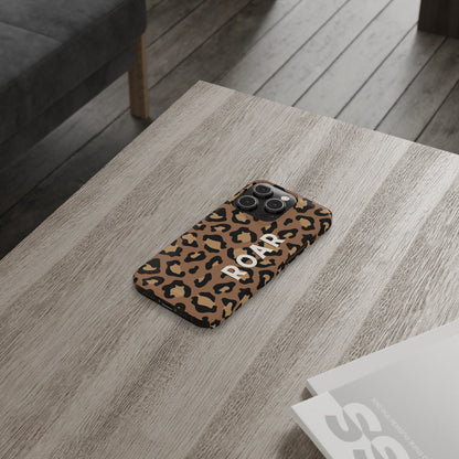 Leopard Print Slim iPhone 14 Case