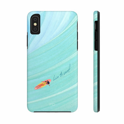 Live to Surf Tough iPhone Case with Wireless Charging