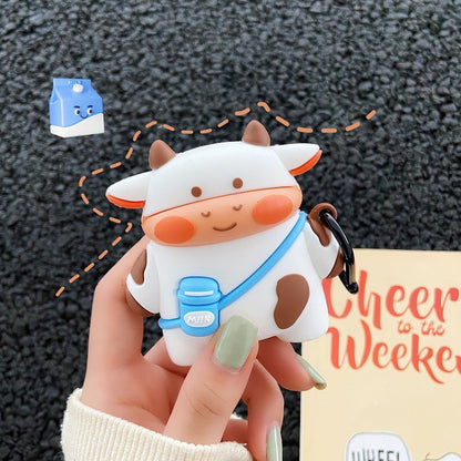 Adorable Cow Print AirPods Case Fits 2nd & 3rd Gen