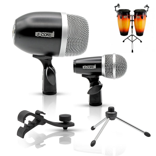 5Core Conga Mic Snare Tom Microphone Drum Kit Condenser XLR Instrument