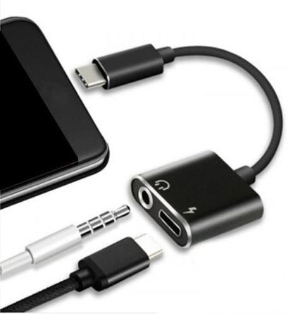 2 in 1 Type C Dongle (AUX and Type C Charger Input)
