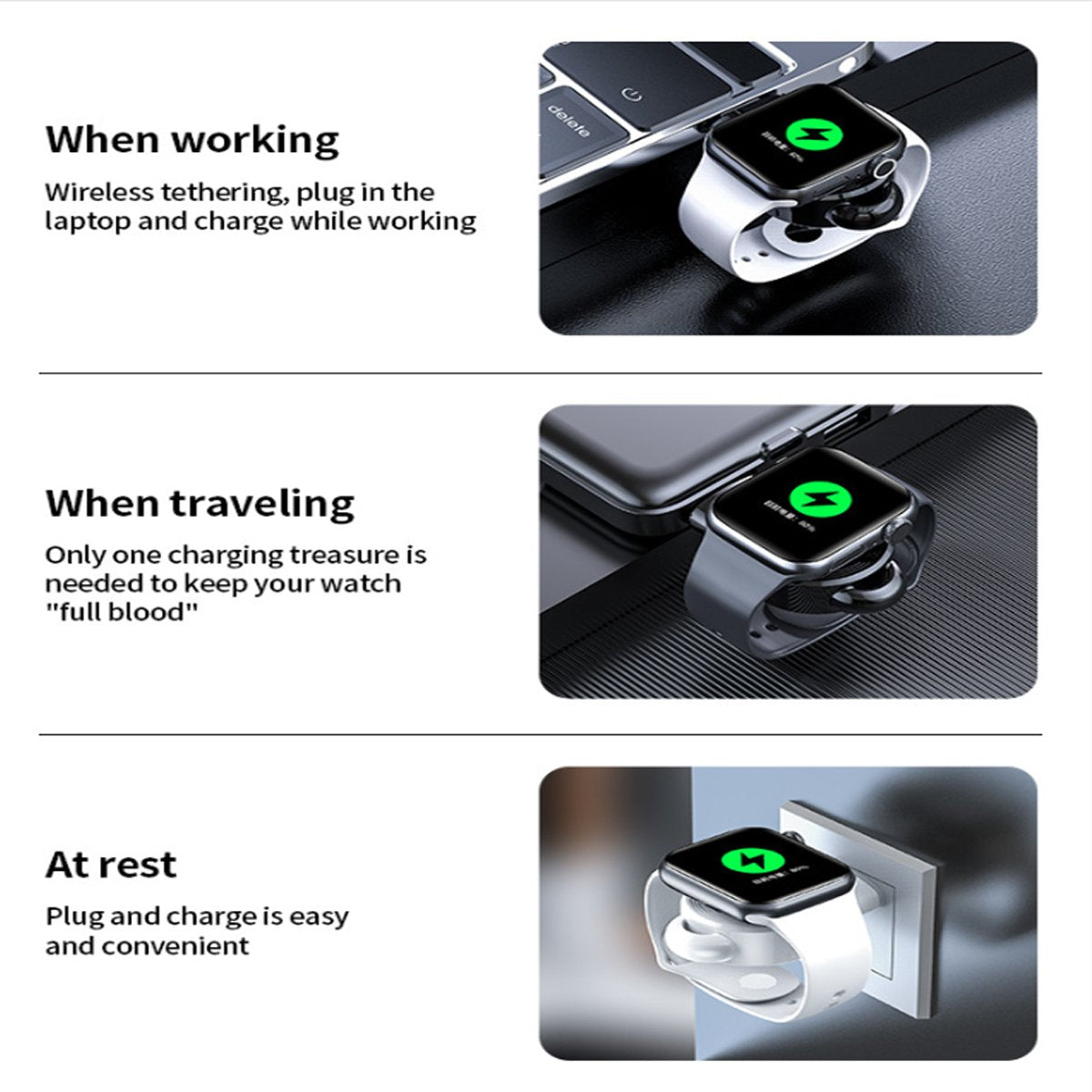 Portable USB Apple Watch Charger