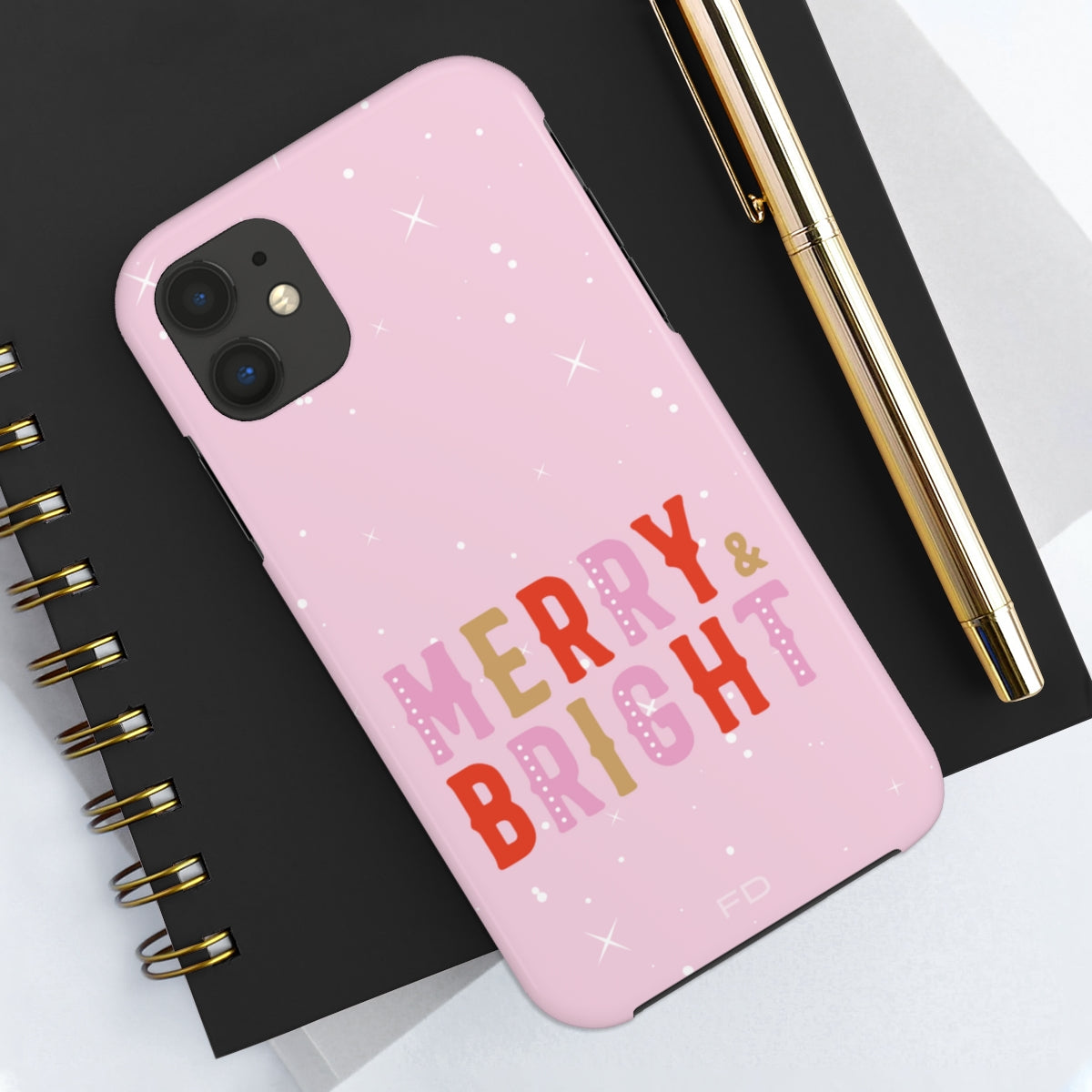 Merry & Bright Tough iPhone Case with Wireless Charging