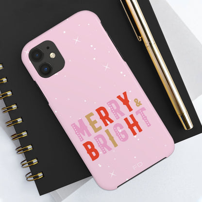 Merry & Bright Tough iPhone Case with Wireless Charging