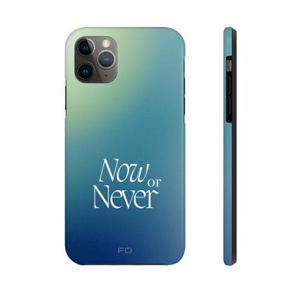 Now or Never Tough iPhone Case with Wireless Charging