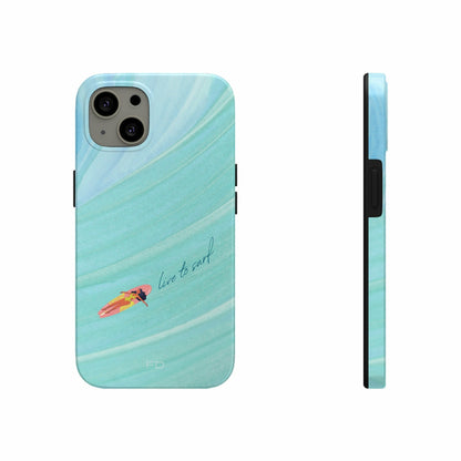 Live to Surf Tough iPhone Case with Wireless Charging