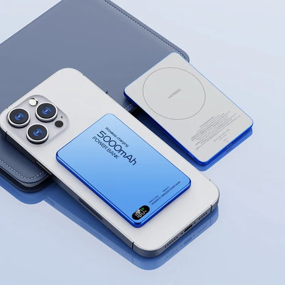 Travel Powerbank For Magsafe Wireless Charge Qi2 Power Banks Fast Charge External Battery With Bracket For iPhone 16 15 14 13 12