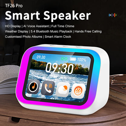 AI Smart Bluetooth 5.4 Speaker with HD Touch Display