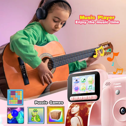 OPPO Kids Instant Camera – 1080P Video, Thermal Print, 32GB, Games & Music