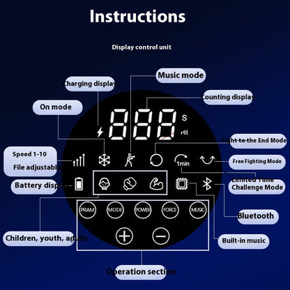 Smart Beat Punching Wall Trainer Home Workout Rhythm Hanging