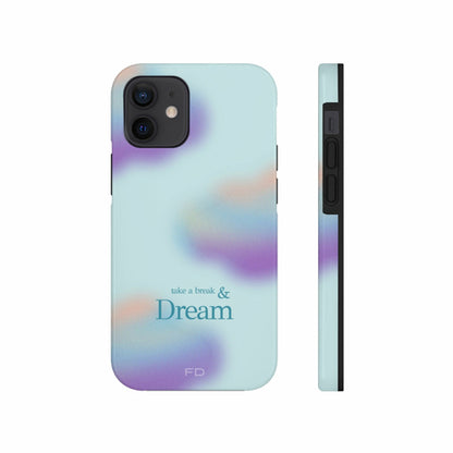 Take a Break and Dream iPhone Tough Case with Wireless Charging Support