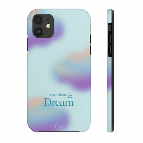 Take a Break and Dream iPhone Tough Case with Wireless Charging Support