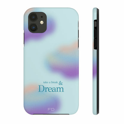 Take a Break and Dream iPhone Tough Case with Wireless Charging Support