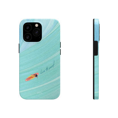 Live to Surf Tough iPhone Case with Wireless Charging