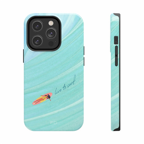 Live to Surf Tough iPhone Case with Wireless Charging
