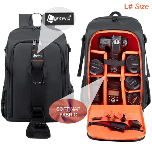 Big Capacity Photography Camera Waterproof Shoulders Backpack Video