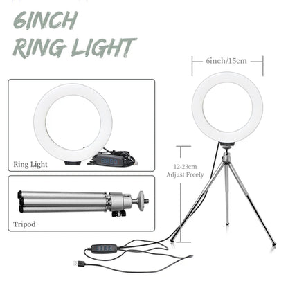 6 inch LED Photography Video Light Panel RGB Filters Lighting Photo