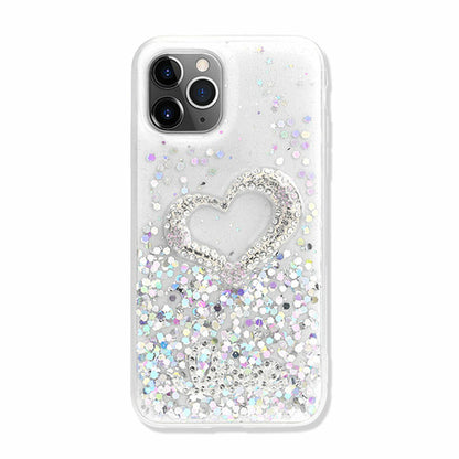 Sparkling Love Heart Crystal Case for iPhone