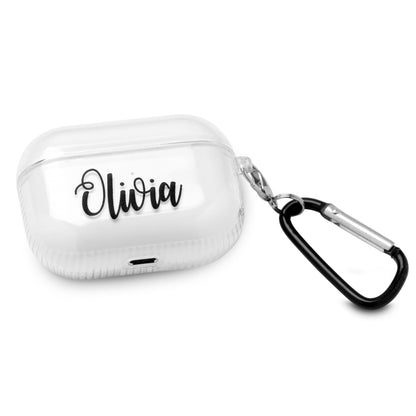 Personalized AirPods Pro Cover Clear Design with Your Name for a Unique Touch