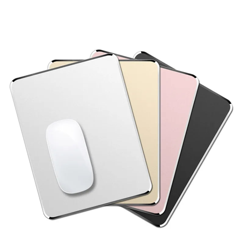 Aluminum Metal Mouse Pad Mat Hard Smooth Matte Thin Non-Slip