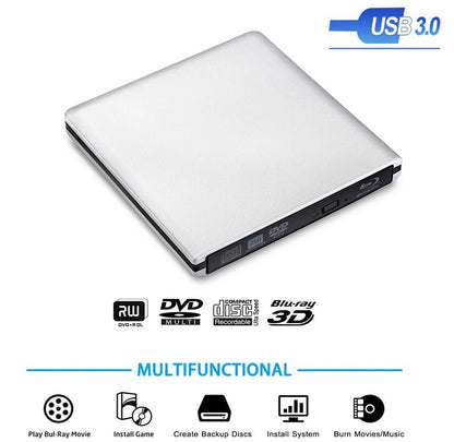 External USB3.0  Blu-Ray Burner Writer Optical DVD Drive BD-RE 3D