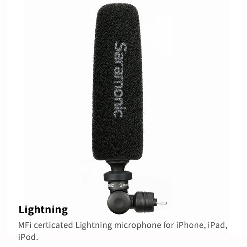 Saramonic SmartMic5 Mini Condenser Plug and Play Microphone for iPhone