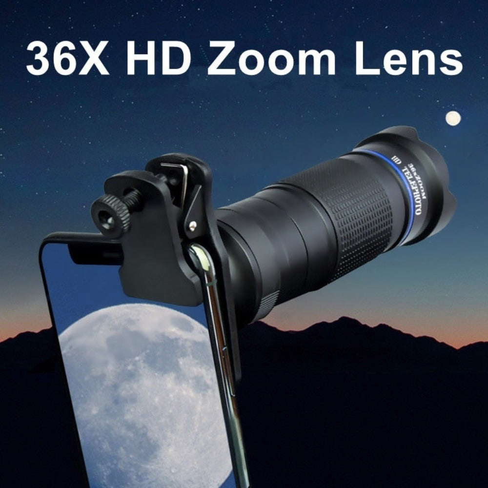 36X Mobile Phone Zoom Lens Kit with Tripod and Extra Lenses