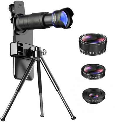 36X Mobile Phone Zoom Lens Kit with Tripod and Extra Lenses
