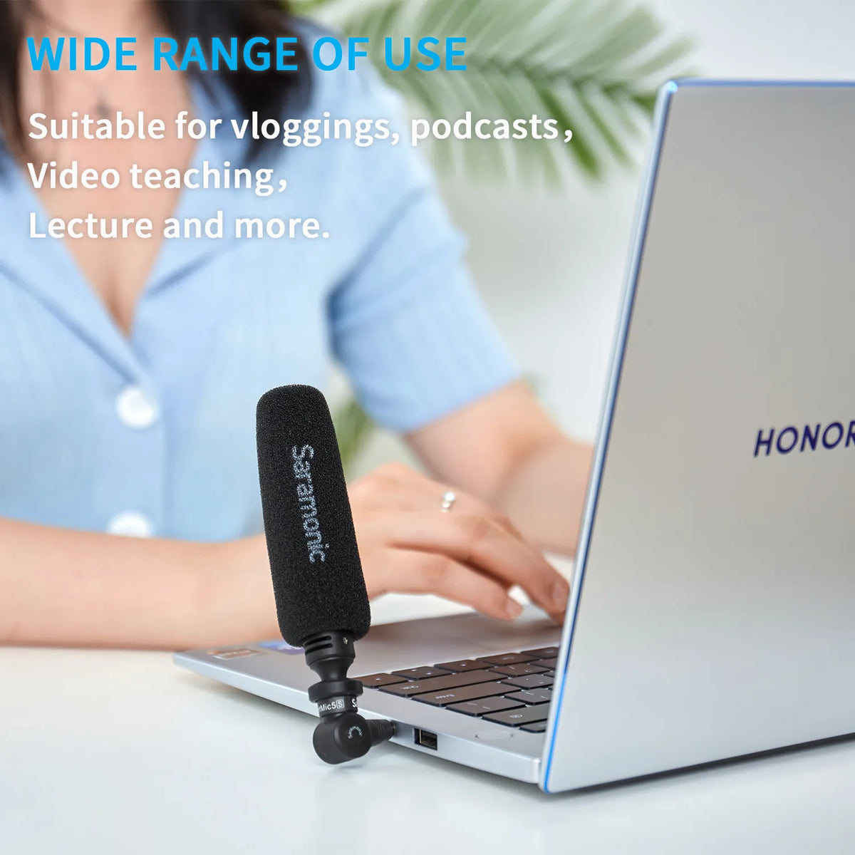 Saramonic SmartMic5 Mini Condenser Plug and Play Microphone for iPhone