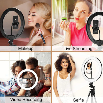 26 33CM Video Lights Dimmable Light Selfie LED Ring Light USB Ring