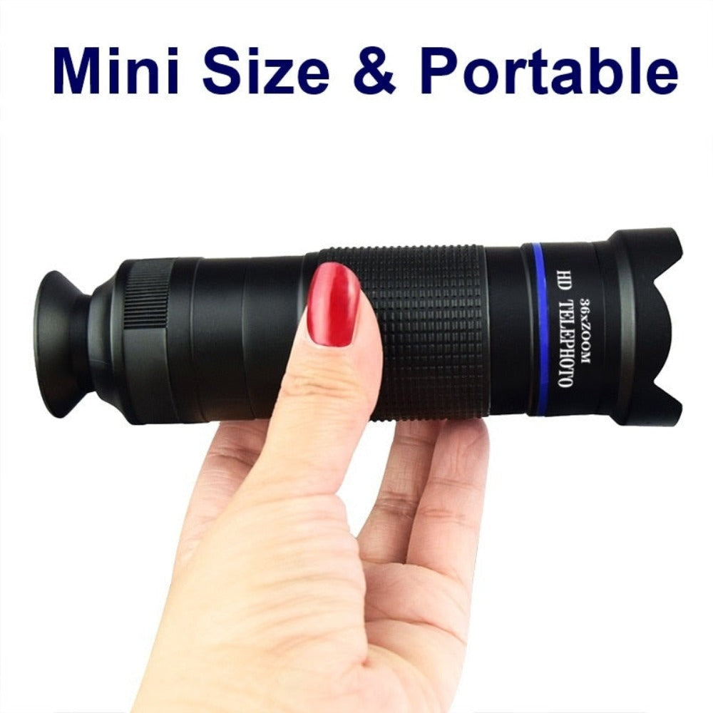 36X Mobile Phone Zoom Lens Kit with Tripod and Extra Lenses