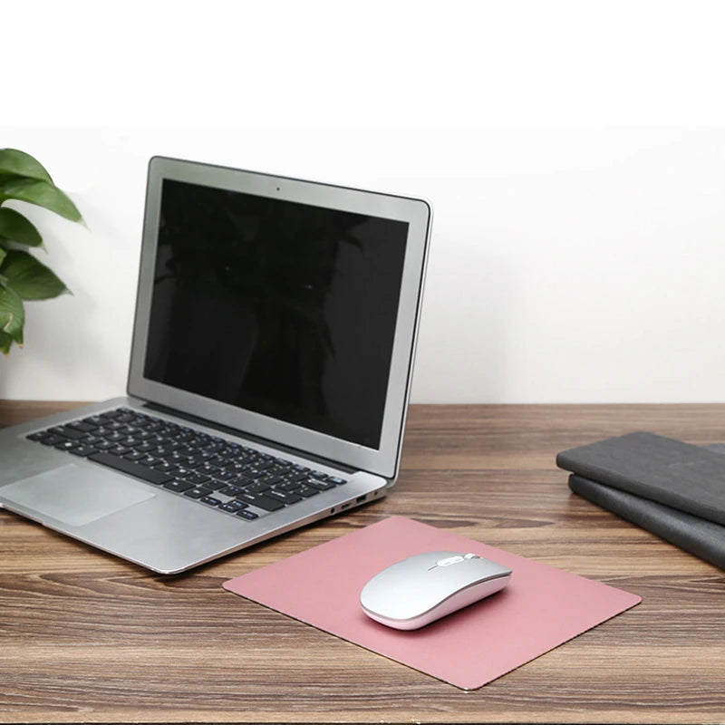 Aluminum Metal Mouse Pad Mat Hard Smooth Matte Thin Non-Slip
