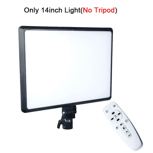 14inch 10inch LED Video Light Panel EU Plug 3200K-6000K Photography