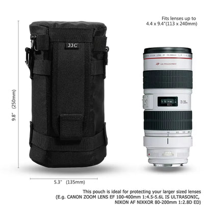 JJC Camera Lens Case Water Resistant Lens Pouch for DSLR Camera Lens