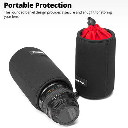 S/M/L/XL Camera Lens Pouch Drawstring Bag for All Camera DSLR