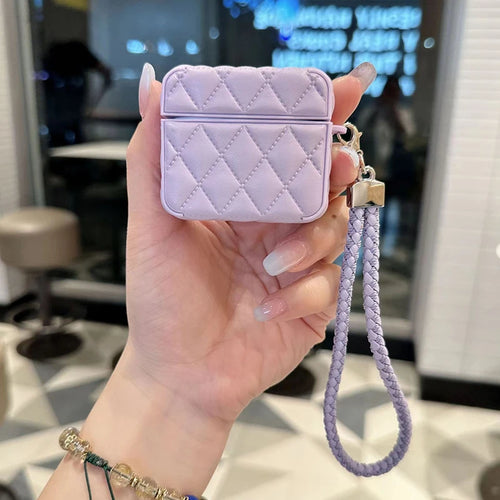 Fashionable high-end Leather PU Earphone Cover For AirPods 4 For