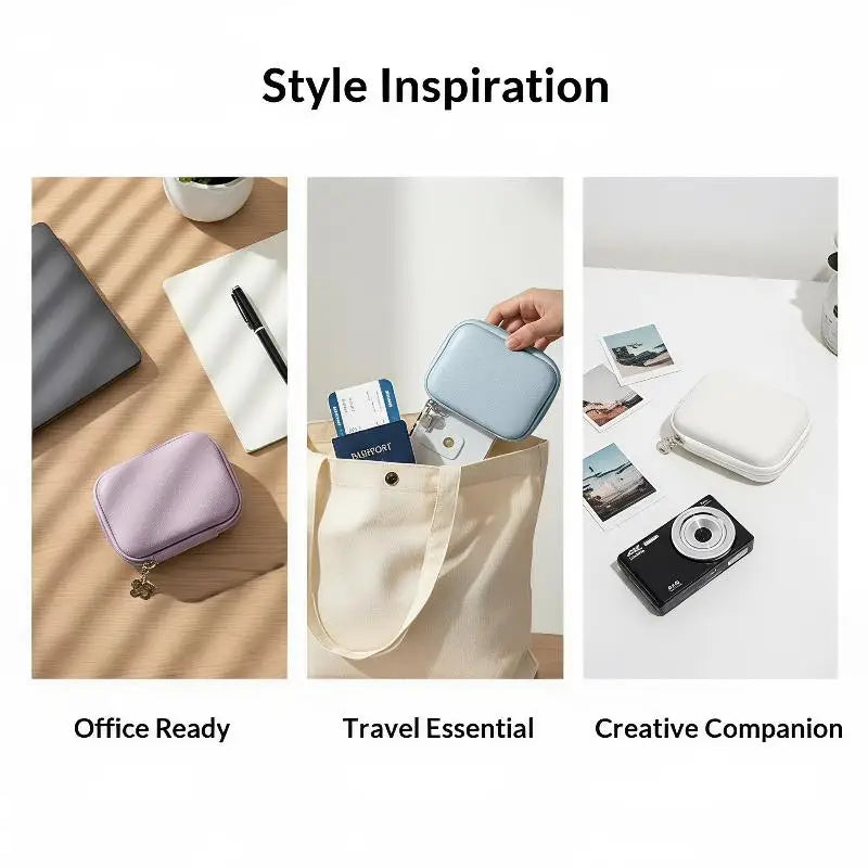 Hard Shell Camera Case Shockproof Compact Design Inner Mesh Pocket for