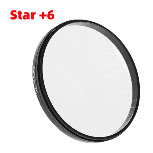 6 Line Star Lens Filter for 49 52 55 58mm 62mm 67mm 72mm 77mm 82mm