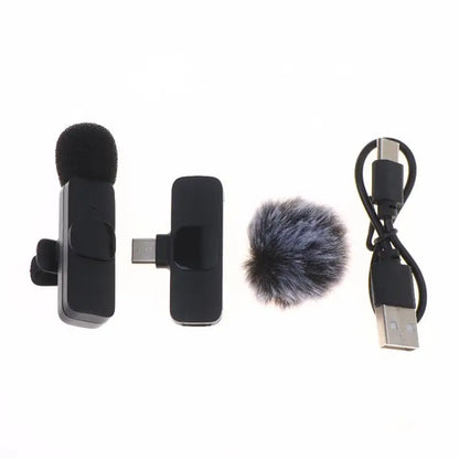 K9 Wireless  Microphone Mini Audio Video Recording Mic For Phone