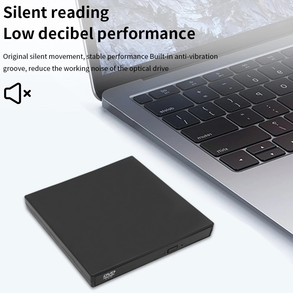 DeepFox USB External CD DVD Reader CD/DVD Drive USB2.0 External Disk