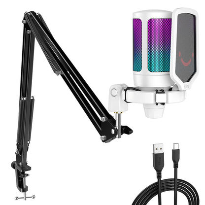 FIFINE USB Gaming Microphone Kit for PC,PS4/5 Condenser Cardioid Mic