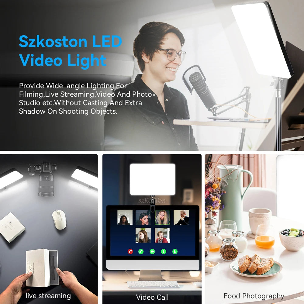 8/12 Inch LED Photography Video Light Panel Lighting Photo Studio Lamp