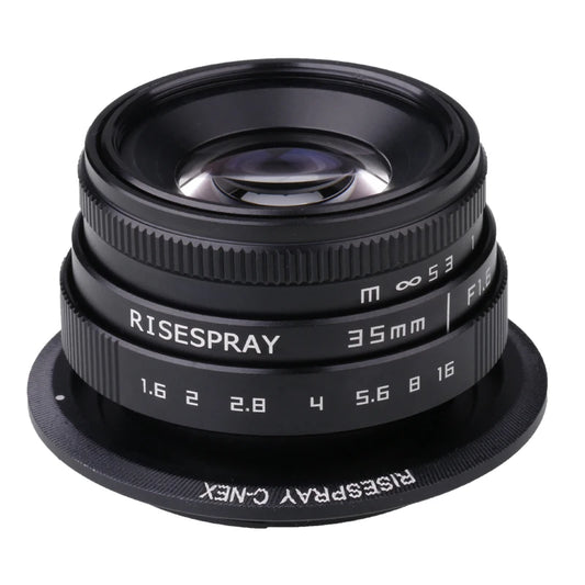 RISESPRAY 35mm F1.6 Manual Focus MF Prime Camera Lens for Canon EOSM