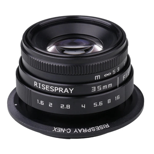 RISESPRAY 35mm F1.6 Manual Focus MF Prime Camera Lens for Canon EOSM