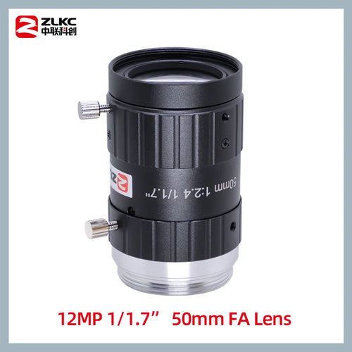 ZLKC 1/1.7 Inch Lens FA 4mm 6mm 12mm 16mm 25mm 35mm 50mm 75mm Fixed